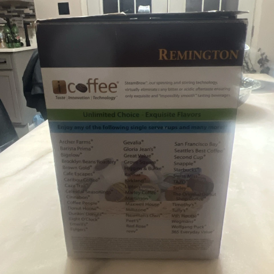 iCoffee RSS100-EXP SpinBrew Silver and Black Single Serve Coffee Brewer New Open - Image 2 of 4