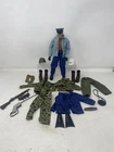 Vintage GI JOE Clothing Lot Accessories Camo Navy Army Hasbro Hong Kong Helmets