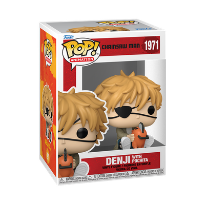 Funko Pop! Animation: Chainsaw Man - Denji with Pochita #1971 | eBay