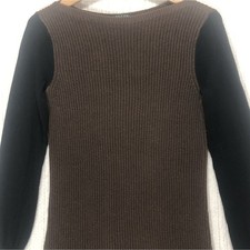 Lauren Ralph Lauren Brown Knit Sleeveless Dress Black Long Sleeve S