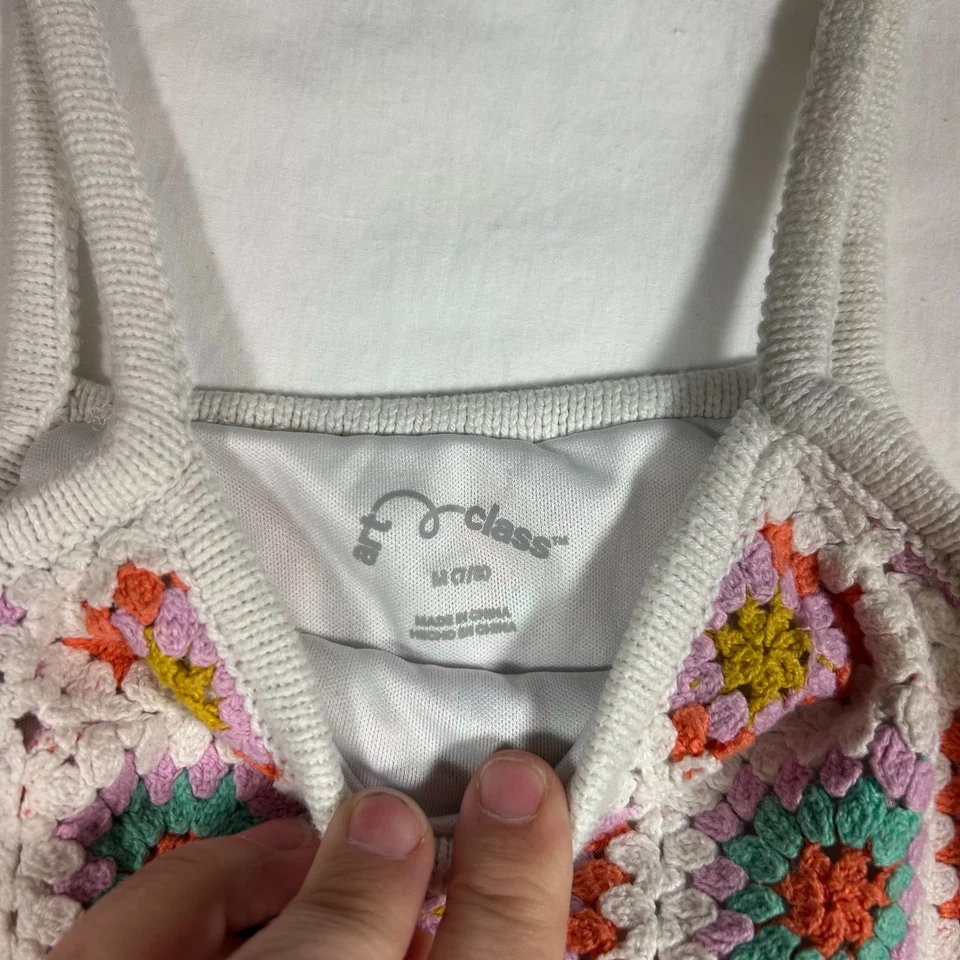 Falda sin mangas de ganchillo de dos piezas Art Class para niñas talla M (7-8) Foto 3 de 4