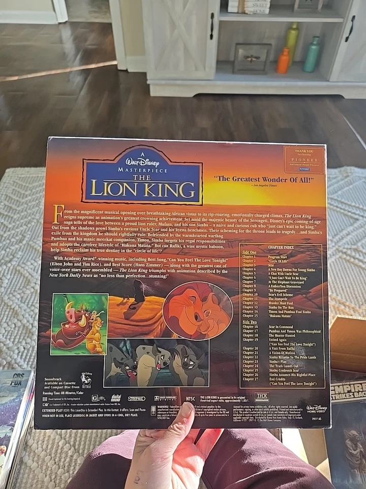 Walt Disney’s The Lion King Laserdisc Letterbox Edition Movie Disney Classic - Image 2 of 2