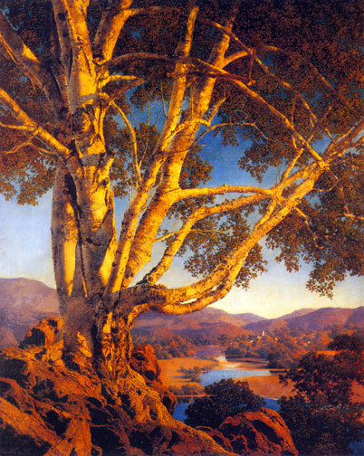 洋書 Maxfield Parrish: The Early Years Original Print Maxfield Parrish DAYBREAK Reinthal & Newman