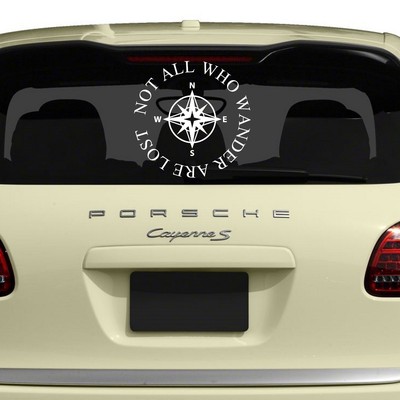 Not All Who Wander Are Lost  Vinyl Decal RV Camper Bumper Sticker Lord Of Rings