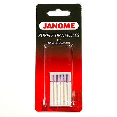 Janome Purple Tip Sewing Machine Needles size 90/14