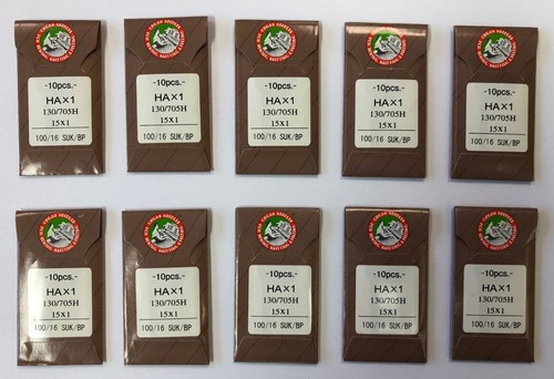100 ORGAN FLAT SHANK 15X1 HOME SEWING NEEDLES HAX130/705 BROTHER SINGER OTHER - Picture 17 of 73