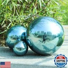 Vcuteka Gazing Ball, Polished Glass Mirror Hollow Sphere for Garden, Lawn, Ya