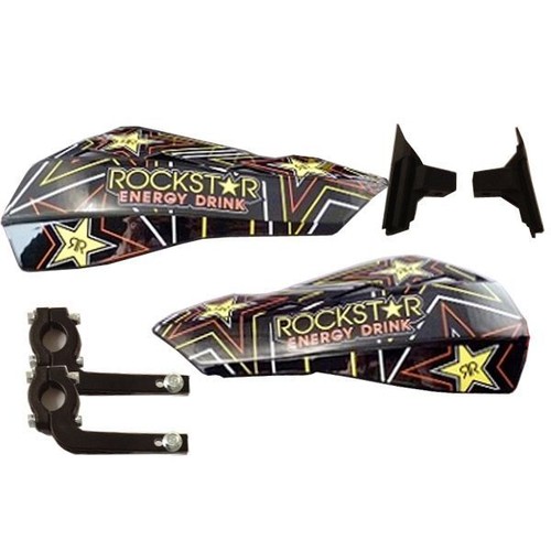 Rockstar Hand Guards Polisport passt zu Hyosung TE 450 Rapier 07- - Bild 1 von 2