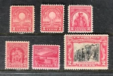 1929 US Commemorative Year Set, 651, 654, 655, 657, 680, 681, mnh, never hinged