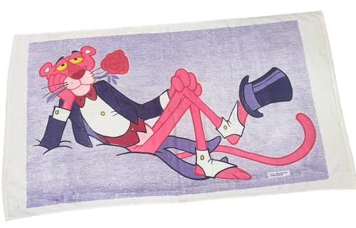 Vintage 1961 Pink Panther Strandtuch United 3 Fuß mal 5 Fuß erstaunlich - Bild 1 von 6