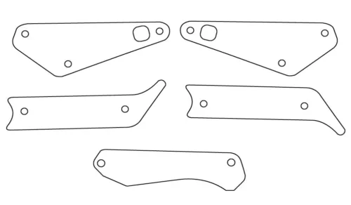 Plastics Protectors for STERN - Star Trek (Pro) Pinball Machine