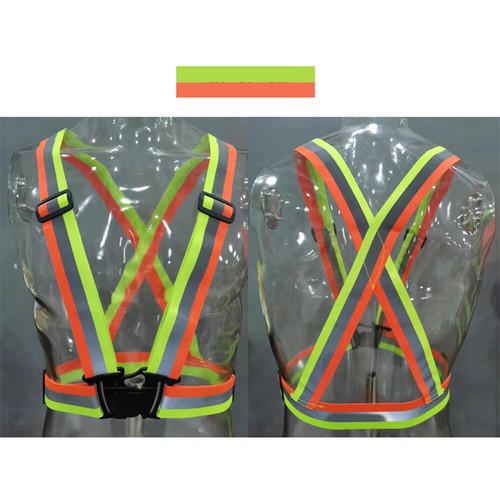 Reflective Cycling Vest High Visibility Waistcoat Safety Vest Visibility Belt - Picture 21 of 32