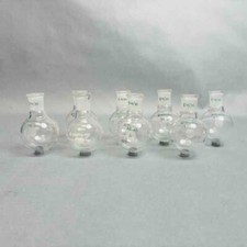Chemglass 50 ml Round Bottom Flask 14/20 Outer Joint Set of 8