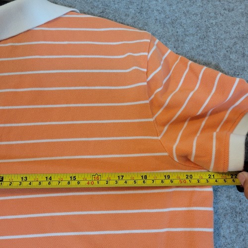 Lauren Active Ralph Lauren Polo Womens XL Shirt 1/4 Zip Striped Pink White Read - Picture 11 of 12