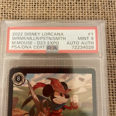 ロルカナ D23 2022 Mickey Mouse 鑑定済６サイン入 ロルカナ D23 2022 Mickey Mouse 鑑定済6サイン入 Lorcana D23 Disney