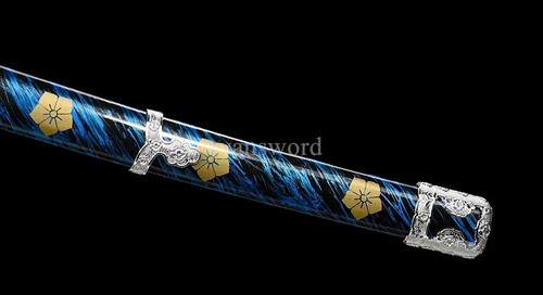 Handmade 9260 Spring Steel Japanese Tachi With Bohi BladeSamurai Sword Full Tang - Picture 9 of 10