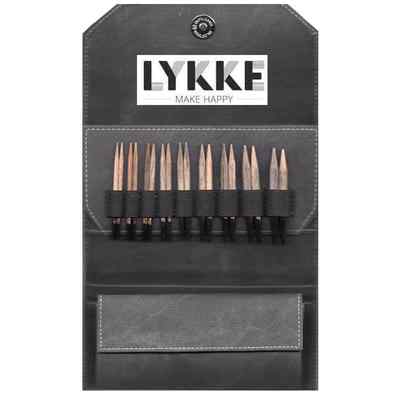 Lykke ::3.5'' Driftwood Interchangeable Gift Set:: in Grey Denim Pouch Brand New