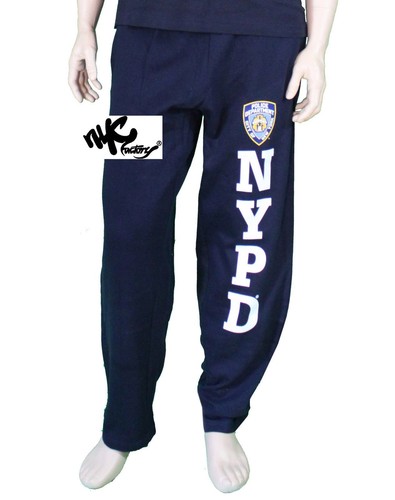 Con licencia oficial de policía de Nueva York Departamento de Gimnasia Pantalones  Chándal Departamento de Policía de Nueva York | eBay