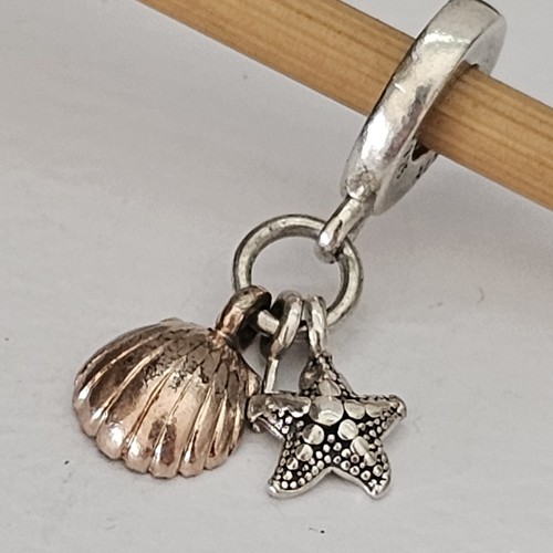 Pandora Rose™ Starfish Shell Silver Dangle Charm *Pearl Missng* 781690 Free Post - Picture 3 of 21