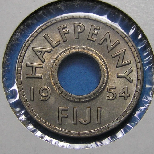 1954 Fiji 1/2 Penny — photo from another recent sale