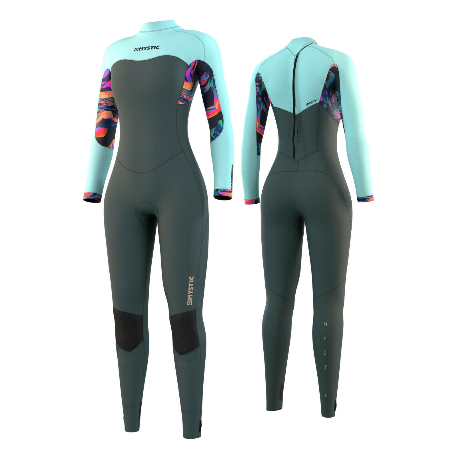 Mystic Abbagliata Fullsuit 5/3 mm Z. Donna - Foglia Scura - 2021