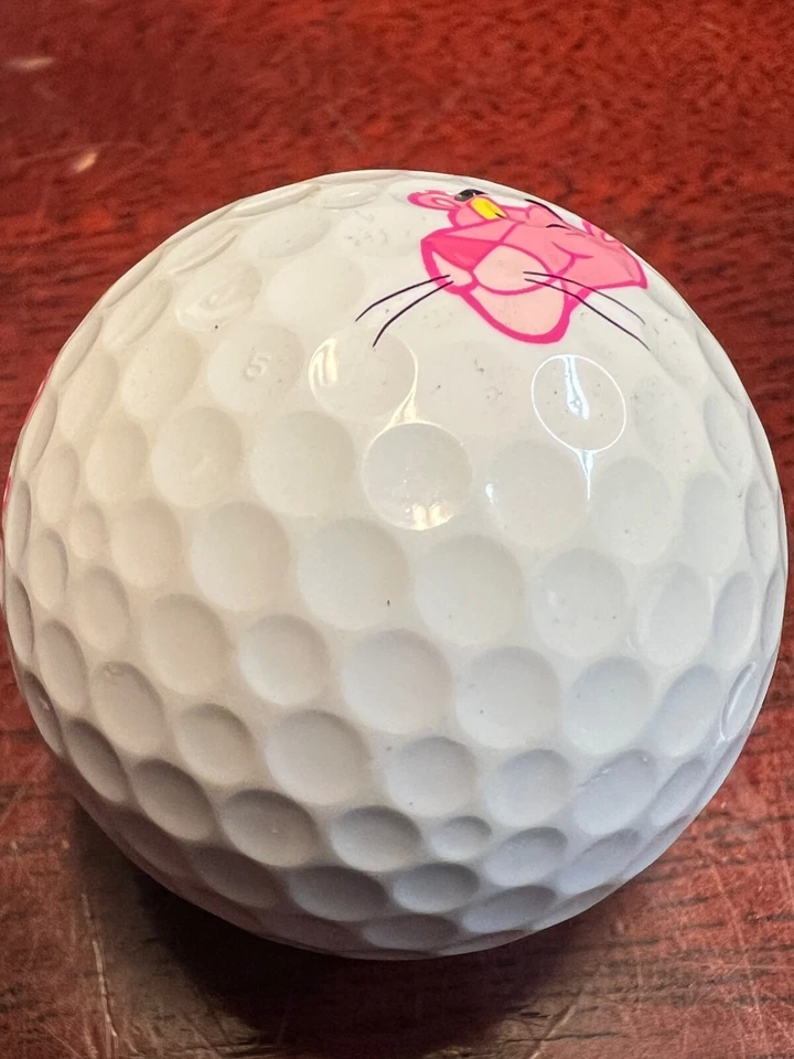 Pelota de golf Pink Panther Logo blanca usada rara precepto limitado (L-24-4) (una pelota) Foto 3 de 4