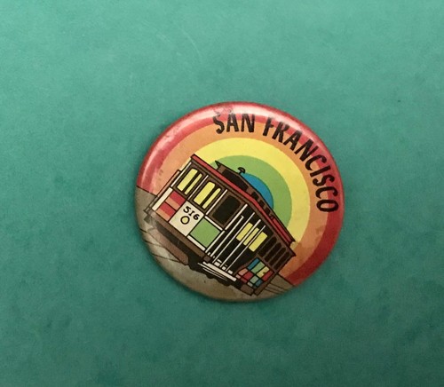 TRAM TROLLEY CAR N°516 SAN FRANCISCO. Very Old Original Pin Badge. Xb1 - Picture 2 of 5