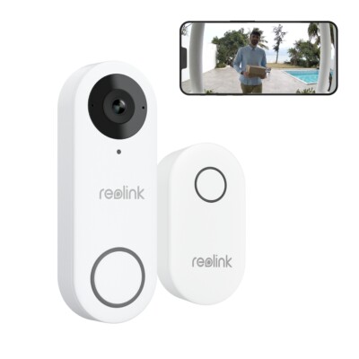 Reolink 5MP Video-Türklingel Wi-Fi Kamera mit Chime 5/2,4GHz WLAN Smart-Alarme