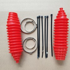 Universal Silicone Rack And Pinion Steering Boot Pinion Boot Gaiter Kits Red New