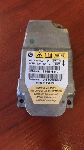 BMW 5ER E60 E61 AIRBAG AIRBAG SENSOR STEUERGERÄT ECU 9118931