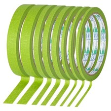 8 Rolls Pinstripe Tape Thin Masking Green Painting 1/8 1/4 1/2