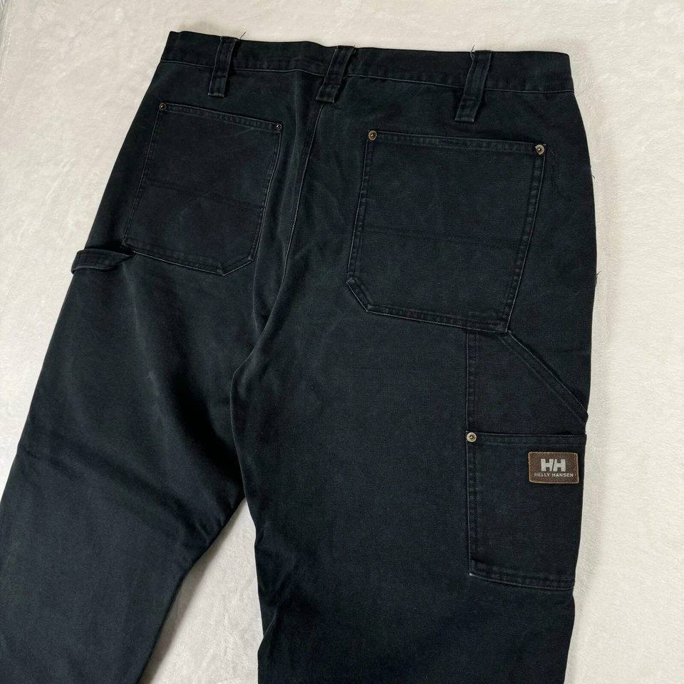 Helly Hansen Double Knee Canvas Work Pants Size 40 Wide Leg Gorpcore Vintage Y2K - Image 4 of 4