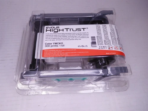 Evolis R5F208A100 YMCKO Color Ribbon 300 Print For Primacy 2 ID Printer (S8)