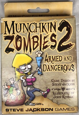 Steve Jackson Games Munchkin Zombies 2 Armed and Dangerous Card Game 112 Cards