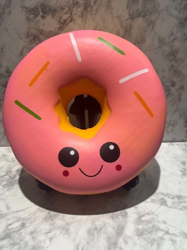 Squishy Jumbo Sprinkles Pink Icing Donut Doughnut 9" - 第 1/2 張圖片