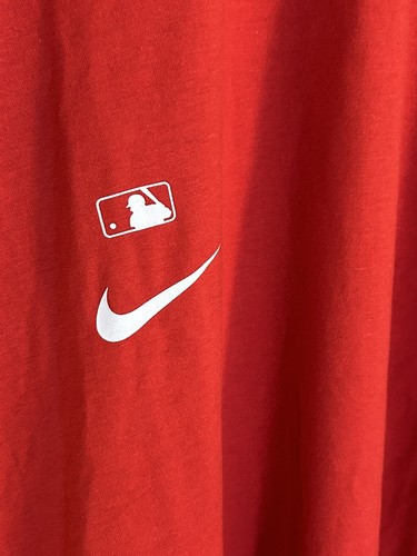 Nike Men's MLB Los Angeles Angels Red Authentic Collection Early Work T-Shirt - Picture 5 of 6
