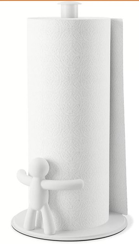 Umbra Buddy Papierhandtuchhalter Ständer für Küchenarbeitsplatte, weiß