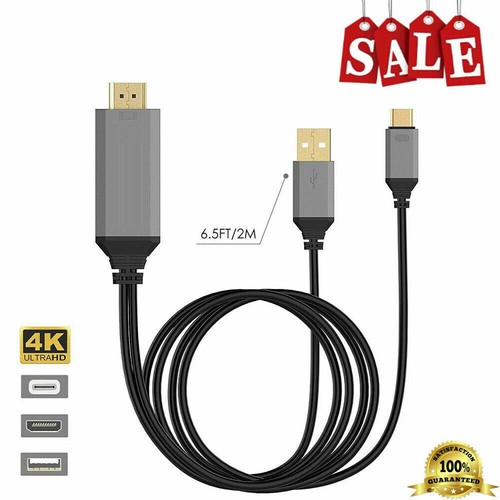 MHL USB-C Type C to HDMI USB A HD TV Cable Adapter For Android Phones Samsung LG - Picture 13 of 14