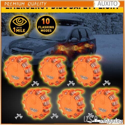 Flare Emergency Road Disc Safety Light Flashing Roadside Beacon Warning Lite LED