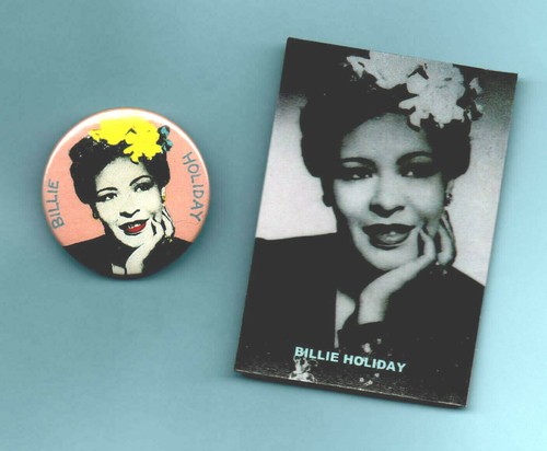 BILLIE HOLIDAY. BADGE & FRIDGE MAGNET. Jazz, blues. - Bild 1 von 2