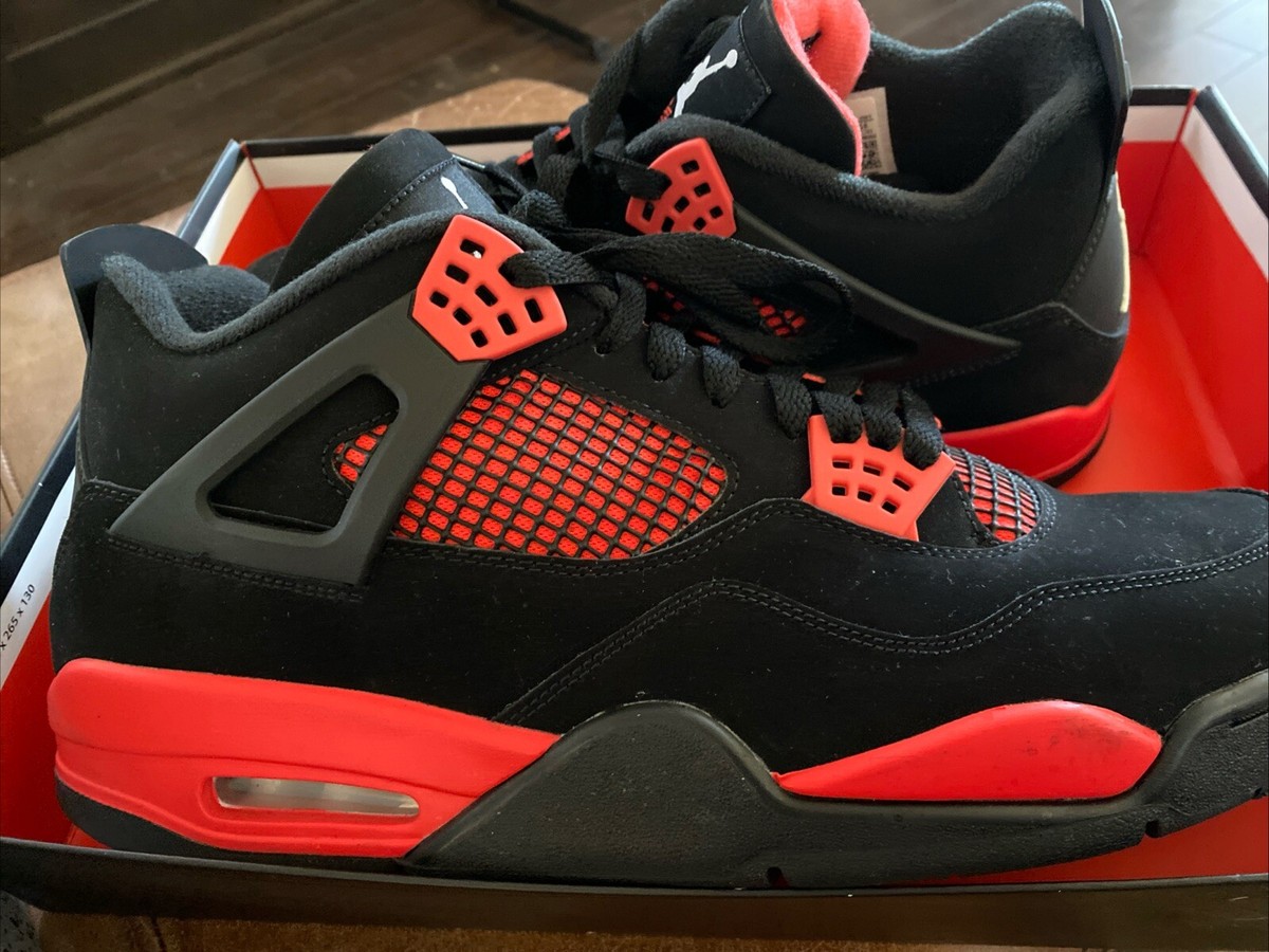 Size 14 - Jordan 4 Retro Mid Red Thunder With Box 195243538066| eBay
