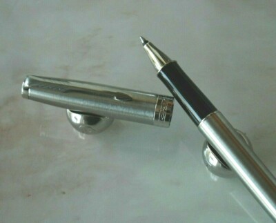 Prestige Roller Ball Pen Parker Sonnet Brushed Steel New Stock X53