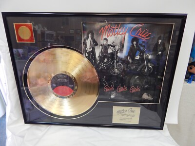 Motley Crue Girls Girls Girls 24k Gold Plated Album 378/2500