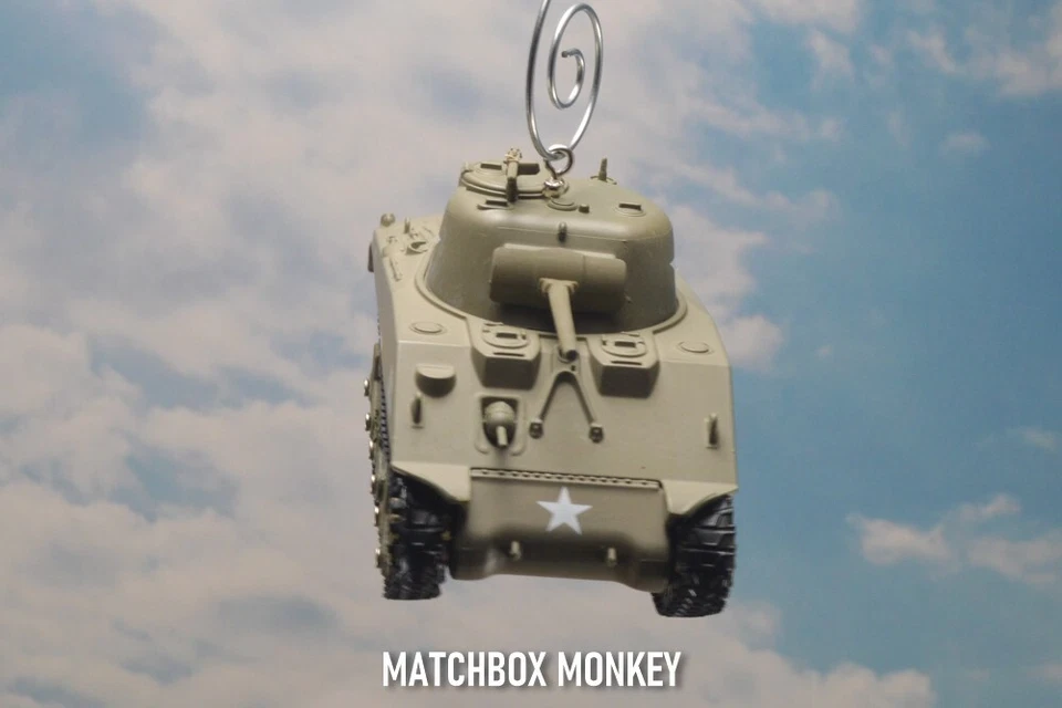 1941 USA Sherman M4 Jumbo Tank World War II WWII Christmas Ornament Cobra King - Image 3 of 4