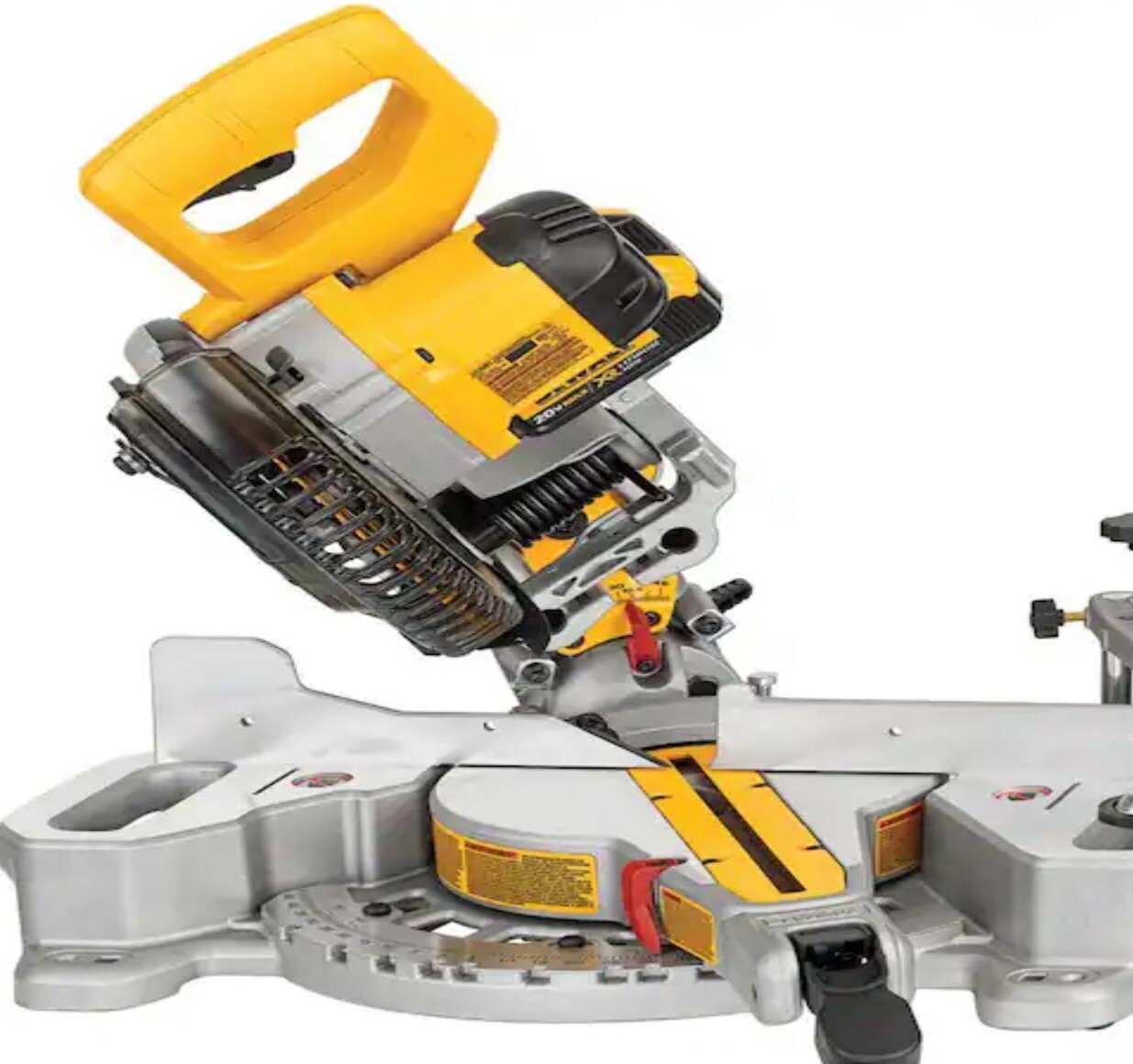 DEWALT 20V MAX Cordless 1/4 Sliding Miter Saw Kit DCS361M1
