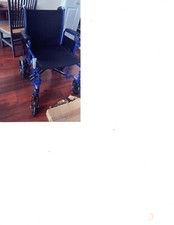 Drive, Bariatric Heavy Duty Transport Chair, 20 inch Wide frame in Blue, new