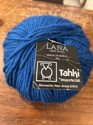 Yarn 100% Wool Brand LANA Made in Brazil Color # 7032 Lot# 5301 100 g - 3 1/2 oz