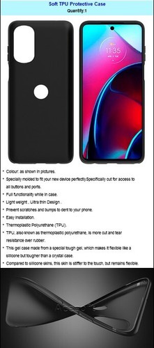 High Grade Portable Soft Slim TPU Case for Motorola Moto G 5G 2022 XT2213 Phone - Picture 2 of 2