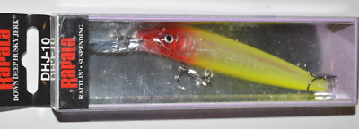 rapala dhj-10 dhj10 gcl 4'' 3/8oz down deep husky jerk 7'-16' glass clown