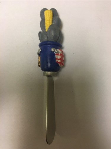 Pot With Corn Novelty Appetizer Knife Vintage Souvenir Collectible - Picture 2 of 5